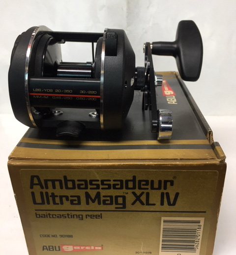 Vintage Reel made in 1985 ABU AMBASSADEUR ULTRA MAG XL IV